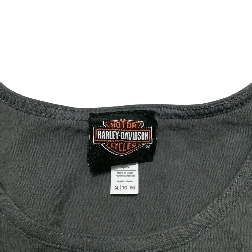Harley-Davidson Charcoal Tank Top with Bold Graphics - Picture 3 of 3